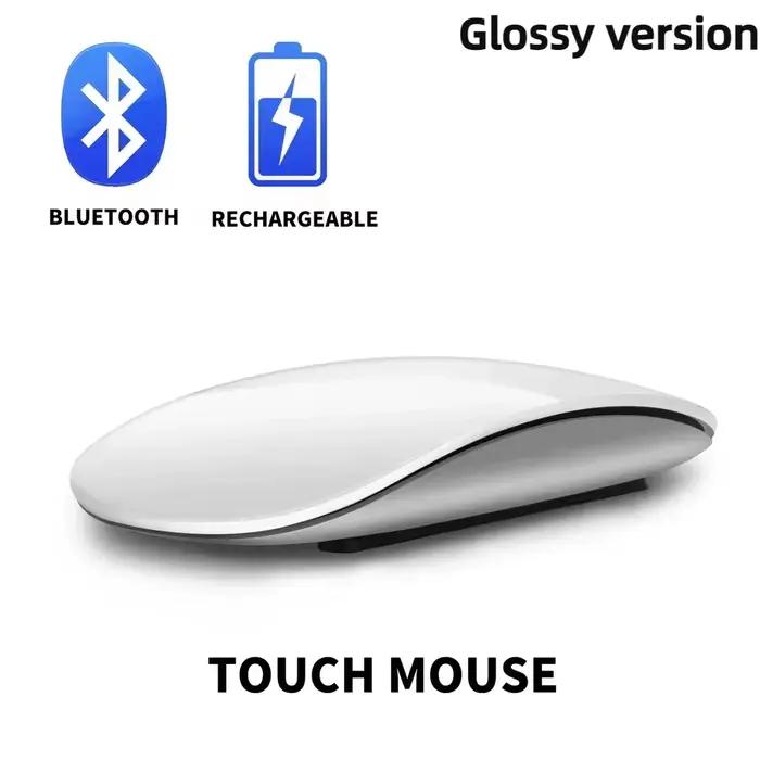 Nouvelle souris d'ordinateur magique sans fil Bluetooth, Rechargeable, tactile, ergonomique, double 