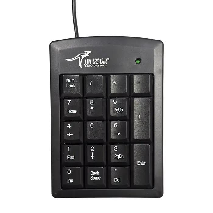 19 touches PS/2 clavier clavier numérique multifonction filaire calculatrice de numéro pour ordinate