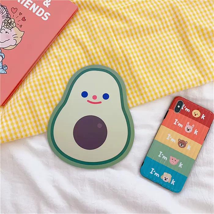Tapis de souris de dessin animé mignon pour filles, mini tapis de souris d'ordinateur créatif, smile