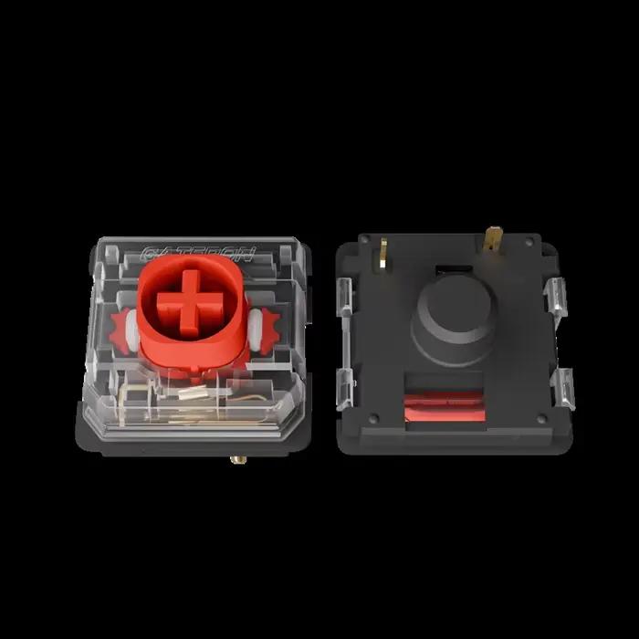 Interrupteurs mécaniques GATERON KS-33 Low Profile 2.0 silencieux blancs, noirs, bruns, rouges, 3 br