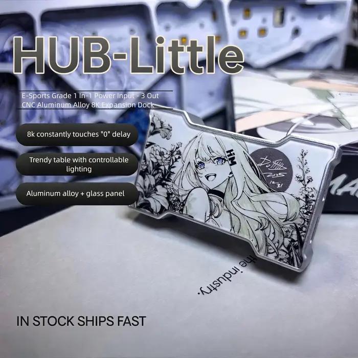 HMLAB Hub-little Gaming USB HUB 1 entrée 3 sorties, station d'extension portable pour ordinateur de 