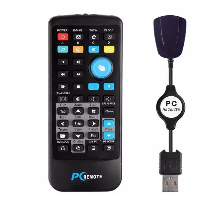 Télécommande sans fil pour PC, récepteur USB, télécommande IR pour ordinateur portable, PC, centre i