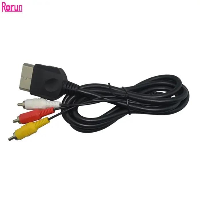 Câble AV composite 3RCA pour console de jeu Xbox, audio et vidéo, haute qualité, 1.8m