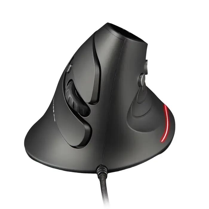 Souris optique verticale filaire ZELOTES T-30, souris de jeu filaire USB, 6 touches, souris ergonomi