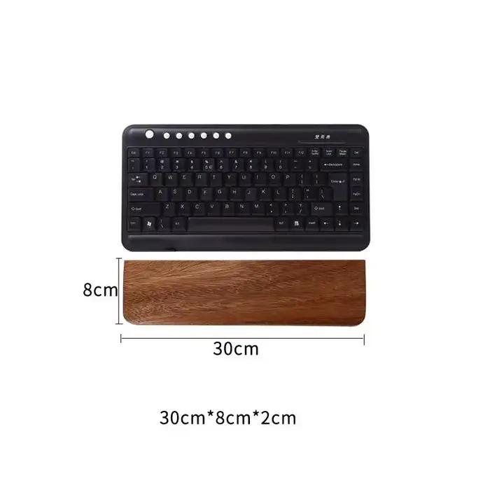Repose-paume pour clavier en bois massif, tapis de souris, Support de poignet pour bureau de jeu, cl