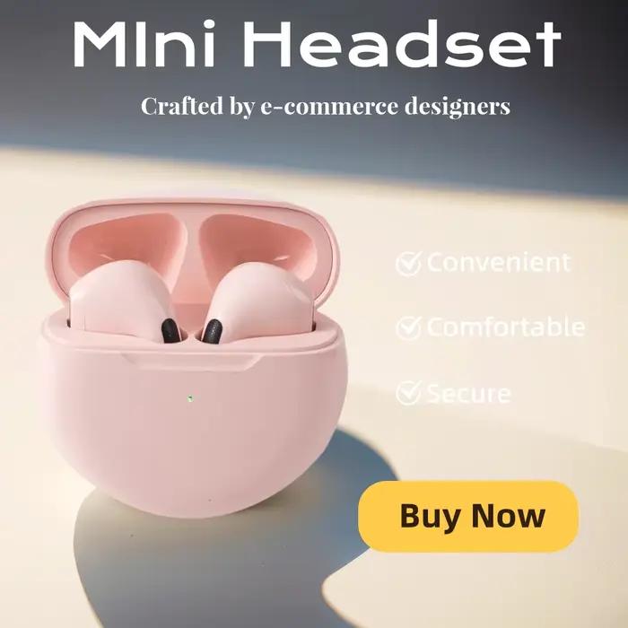 Casque sans fil tendance - Écouteurs Bluetooth élégants pour la musique et les appels, son haute fid