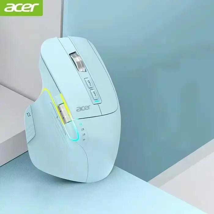 Souris Gamer Acer OMR225, 3 modes, ergonomique, Bluetooth sans fil, double défilement, programmable,
