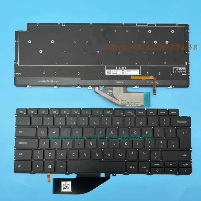 Nouveau clavier anglais/espagnol latin/royaume-uni (GB)/hongrois pour Dell XPS 13 7390 9310 2-en-1 o