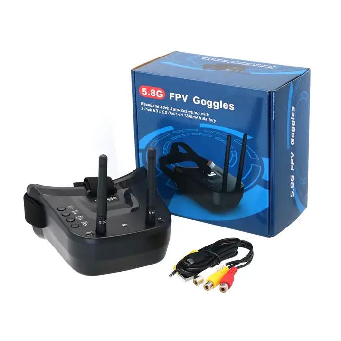 VR009 5.8G 40CH FPV lunettes recherche automatique Double antennes avec 3.0 pouces 480*320 écran LCD