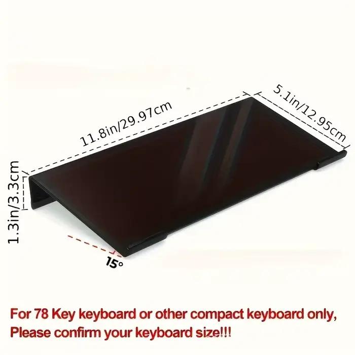 Support de clavier en acrylique, élévateur de bureau Compact pour clavier et Mini PC, couleurs mélan