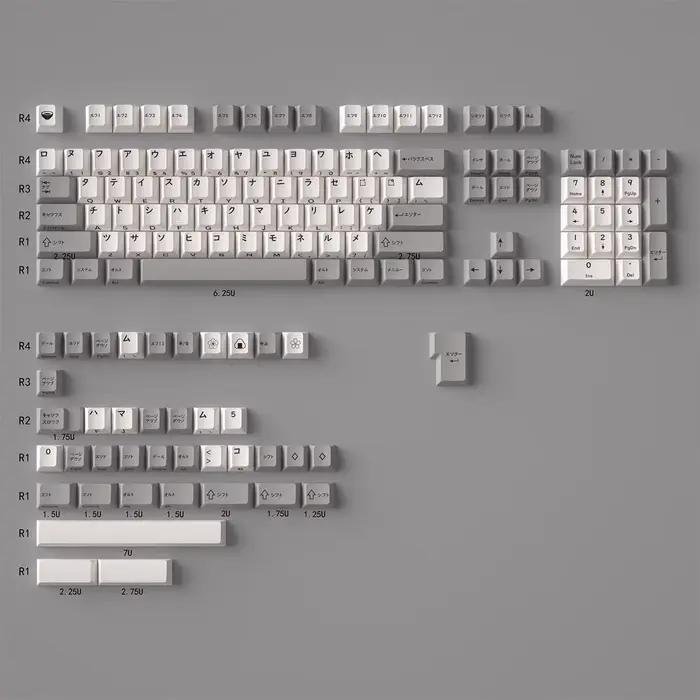 144 touches japonais Keycaps rétro PBT épaissir colorant Sublimation cerise hauteur côté impression 