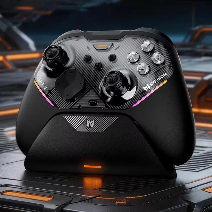 Manette de jeu MOJHON Storm sans fil Bluetooth 2.4G filaire pour PC Windows Switch Android iOS progr