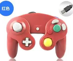 Contrôleur de jeu filaire avec Interface USB 4 couleurs, manette de jeu avec pilote de disque pour j