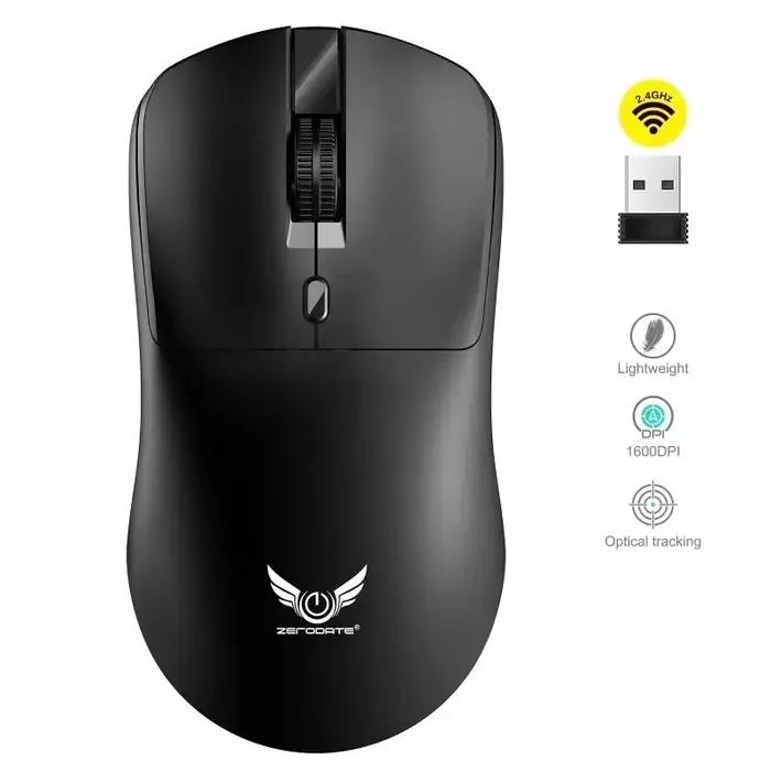 Souris sans fil 2.4G, conception légère, 1600 DPI, Plug And Play réglable, bouton à faible bruit, St