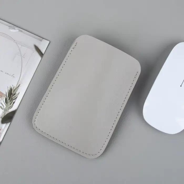 Sac de rangement pour souris sans fil, 1 pièce, sac à manches de protection en cuir PU, étui anti-ra
