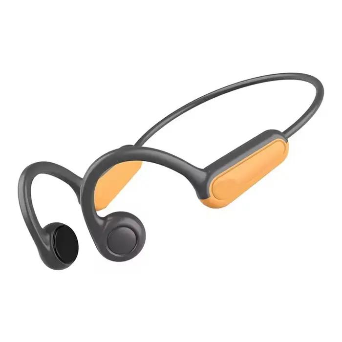 Écouteurs sans fil Bluetooth, casque d'écoute à Conduction osseuse réelle, mains libres, avec micro,