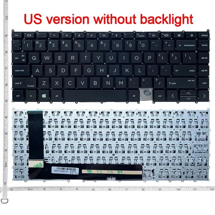 GProcested ELE-Clavier anglais d'ordinateur portable avec ou sans rétroéclairage, pour HP ElitePlex3