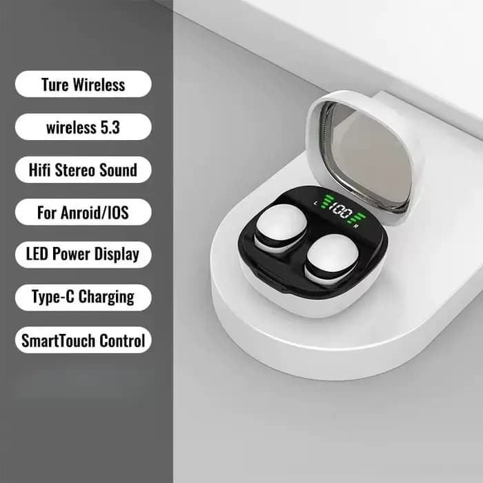 Mini 5.3 casque sans fil bluetooth petits écouteurs sommeil travail sport casque invisible HD HIFI b