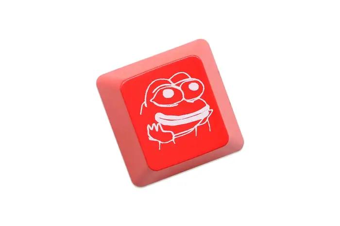 Capuchons de touches brillants en ABS, nouveauté, rétro gravé, noir, rouge, r1 ESC Sad Frog THX meme