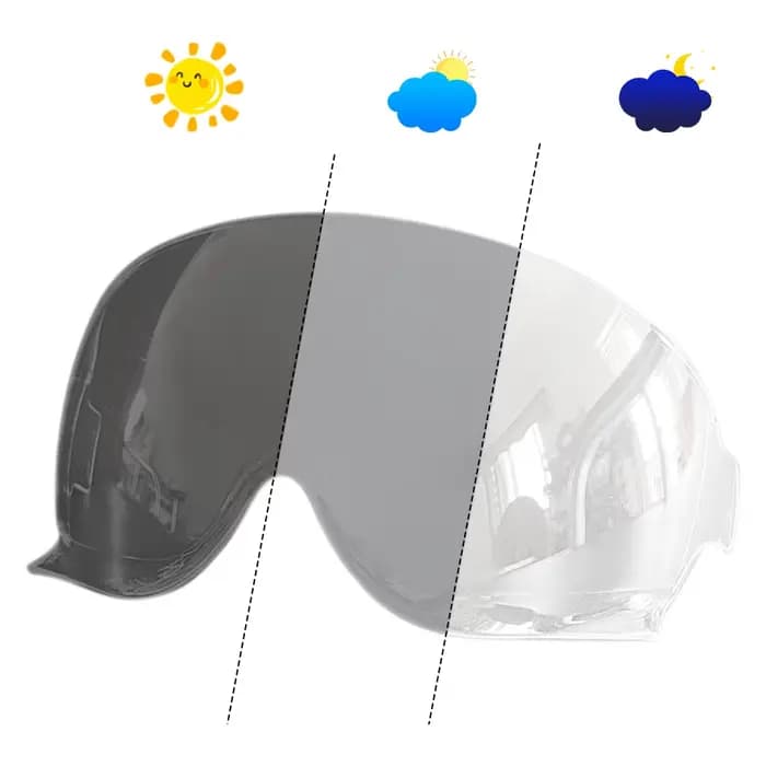 Visière de casque photochromique pour Shoei JO EX-ZERO EX ZERO CJ-3, bouclier d'objectif de moto, vi
