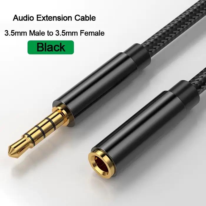 Câble d'extension Audio Jack Aux 3.5mm, pour écouteurs, cordon d'extension de haut-parleur pour télé