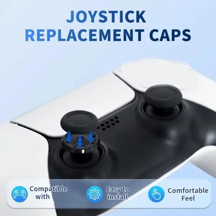 Capuchon remplacement pour contrôleur jeu, 8 pièces, accessoires jeu, installation facile, 31BA