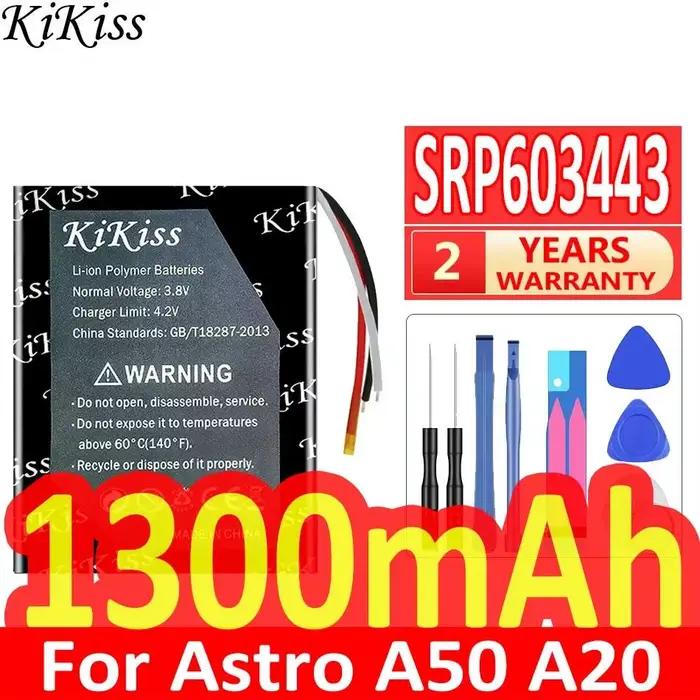 Batterie stable 1300 mAh SRP603443 pour casque de jeu Astro A50 A20