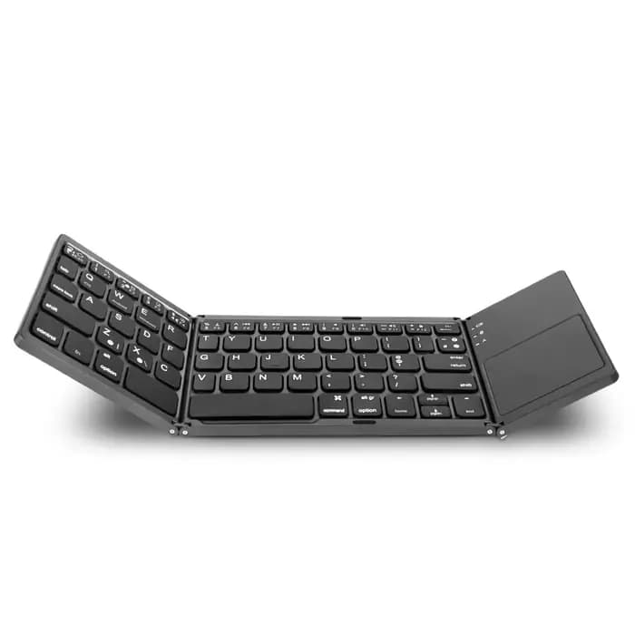 Clavier sans fil pliable, pavé tactile Ultra mince, Bluetooth, Rechargeable, pour tablette et ordina
