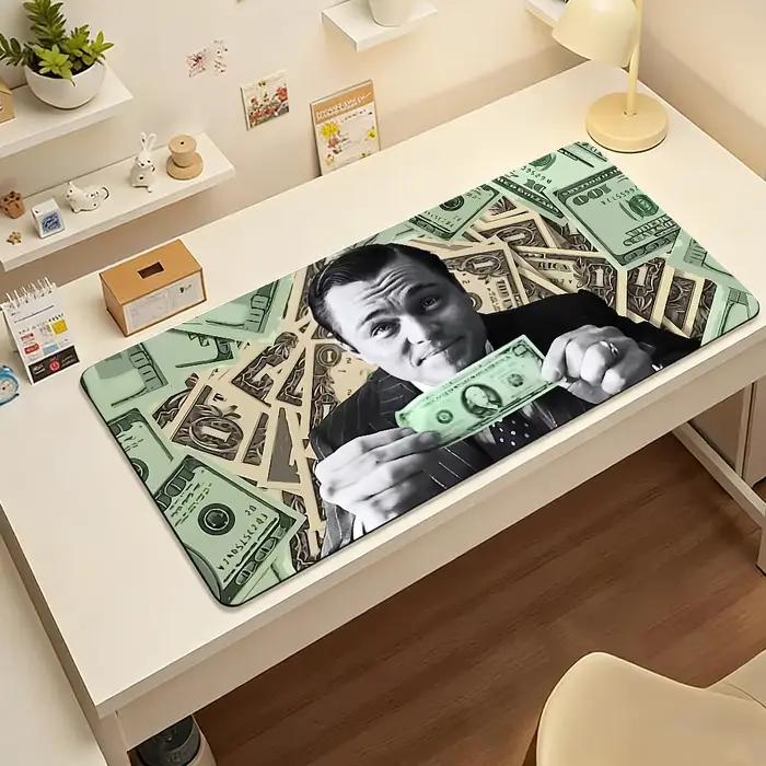 Tapis de souris en caoutchouc antidérapant pour ordinateur portable, film The W-Wolf Of Wall S-Stree