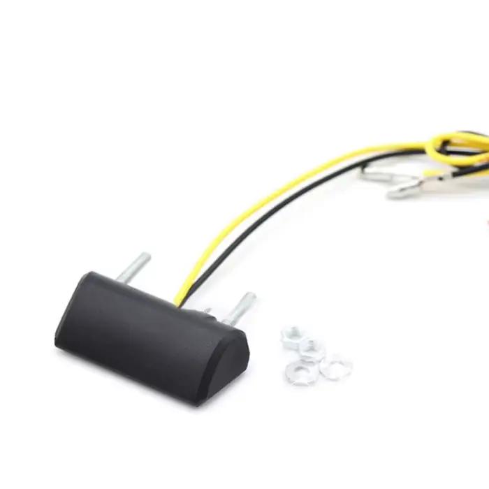 1 pièces 12V moto LED plaque d'immatriculation lumière LED arrière feu arrière universel en plastiqu