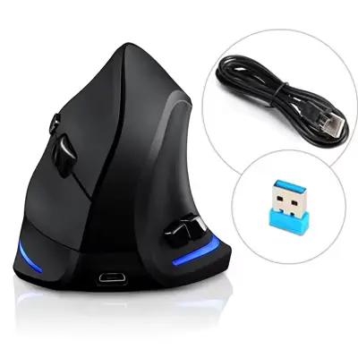 Lefon F35 souris sans fil souris ergonomique Rechargeable verticale 2400 DPI souris de jeu optique p