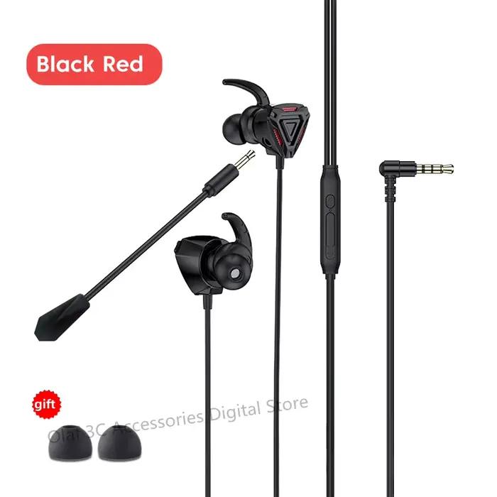 OLAF 3.5mm casque filaire casque de jeu basse stéréo Gamer écouteurs antibruit écouteurs avec double
