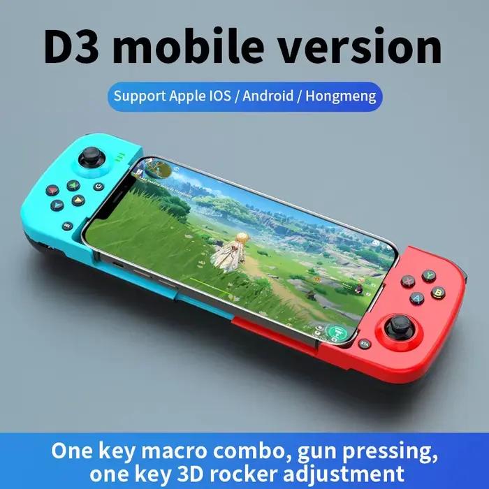 Contrôleur de jeu Mobile D3 BSP-D3, manette de jeu télescopique sans fil pour Android/iOS/Hongmeng, 