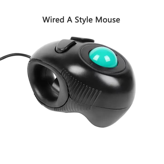Souris Laser portable ergonomique, commande au pouce, sans fil, optique, filaire, USB, pour ordinate