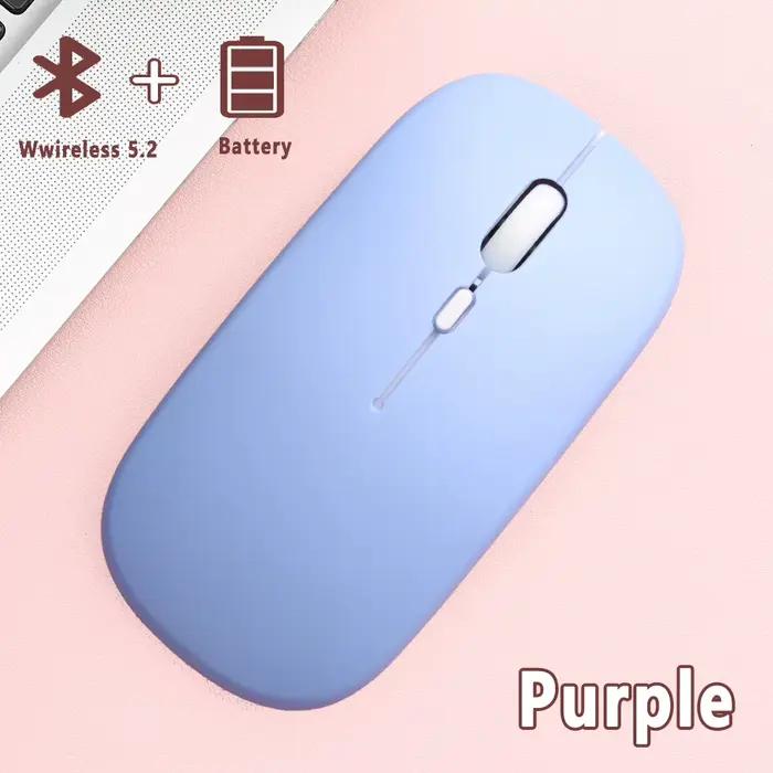 Souris sans fil Bluetooth 5.0, Ultra fine, Portable, silencieuse, ergonomique, pour ordinateur Porta