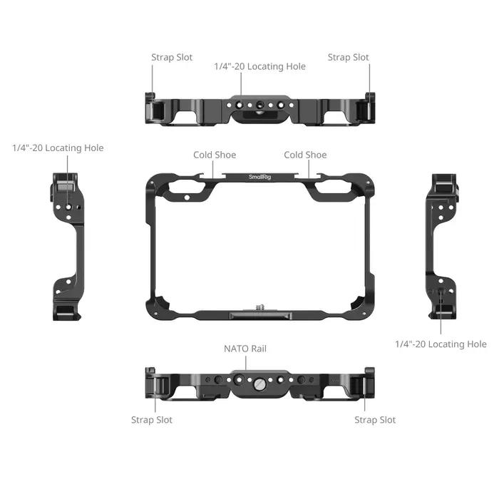 Kit de Cage de moniteur SmallRig pour Atomos Shinobi II, Protection personnalisée pour Atomos Shinob