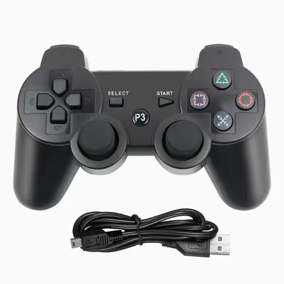 Manette sans fil PS3, manette Playstation 3 sans fil Bluetooth, manette de jeu avec câble de charge 