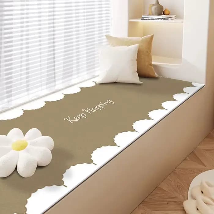 Tapis de baie vitrée de Style français, peut être coupé, épais, résistant à l'usure, adapté à toutes
