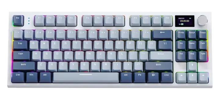 ATTACK SHARK K86 clavier mécanique avec bouton en métal, écran couleur intelligent TFT, disposition 