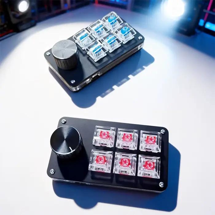 Clavier d'édition multifonctionnel à 6 touches, adapté à la conception de bureaux, aux médias de jeu