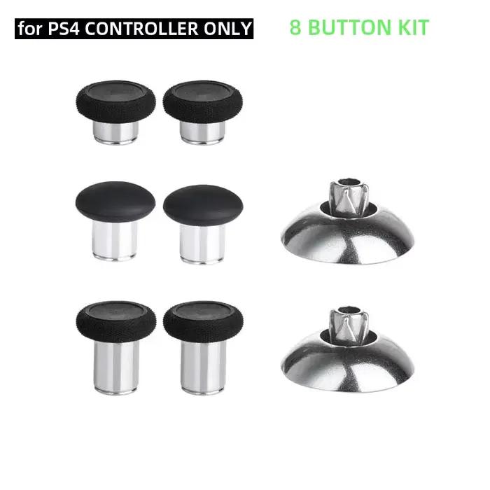 DATA FROG – Kit de boutons de balle en métal pour contrôleur PS4, tampons magnétiques en D, pièces d