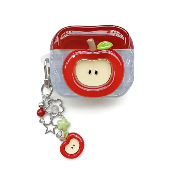 Étui pour écouteurs en forme de pomme, anti-chute, anti-poussière, housse pour écouteurs Bluetooth, 