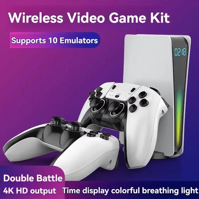 Meilleur choix Kit de contrôleur de jeu sans fil 2 joueurs Console de jeu portable contrôleur de jeu