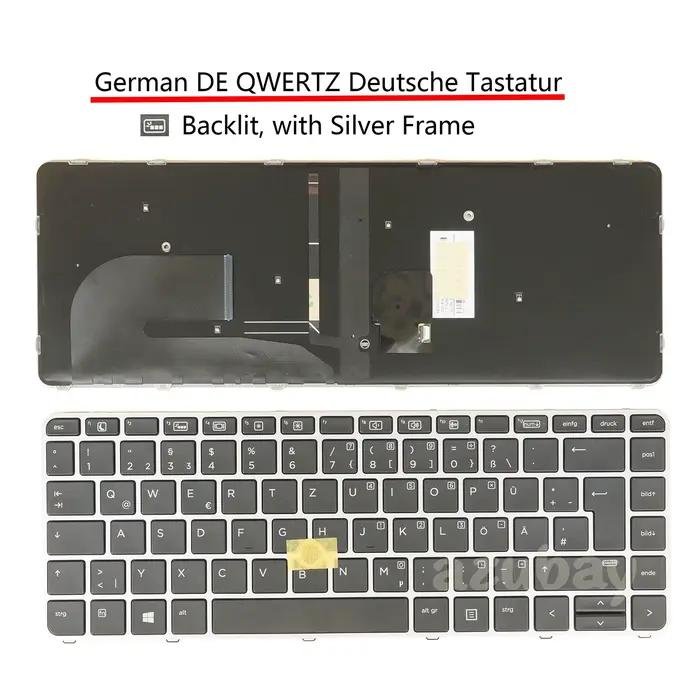 Clavier portable pour hp elitebook 745 g3 g4, 840 G3 G4, 848 G3 G4, 840r G4, 846r G4, zbook 14u g4 8