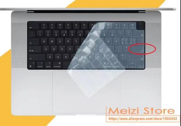 Couverture de clavier russe en silicone, 21 lettres, pour MacPleAir 13 M2 A2681 Pro 14 A2779 Pro 16 