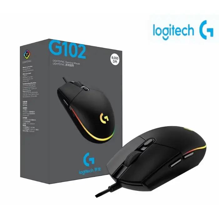 Souris de jeu Logitech (G) G102 RGB, design léger, 200-8000 DPI, souris ergonomique de deuxième géné