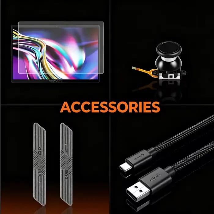 Pack d'accessoires OneXPlayer |   Protection d'écran + Joystick + Protection anti-chocs en caoutchou