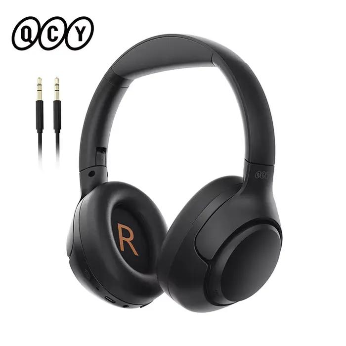 QCY-Casque sans fil H3 ANC, Bluetooth 5.4, audio haute résolution, casque sur l'oreille, hybride 43d