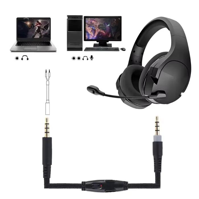 Câble détachable pour casque jeu, 1.5m, 60 pouces, antibruit, câble pour Cloud pour Fl