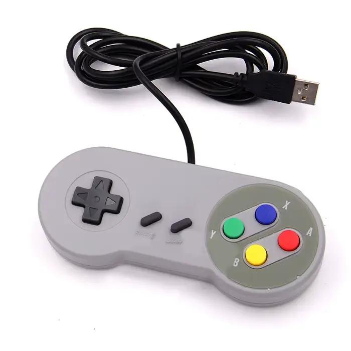 Manette de jeu Super USB rétro classique, Joysticks pour Nintendo SNES, contrôleur USB PC pour contr